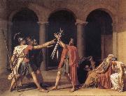 Jacques-Louis  David The Oath of the Horatii Sweden oil painting artist